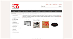 Desktop Screenshot of diysignsupply.com